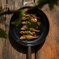 Combekk Fry Pan 32cm Recycled Stainless Steel Ceramic - Forest supreme