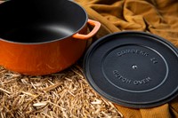 Combekk Dutch Oven - Gietijzeren Braadpan - Ø 24 cm - Oranje