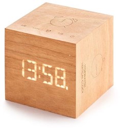 Gingko Cube Plus alarm Clock cherry