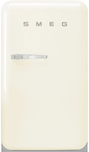 SMEG FAB10HLCR5 Koelkast "Home Bar" - 130 L - hoogte 96 cm - energieklasse E - jaren '50 - scharnieren links - crème