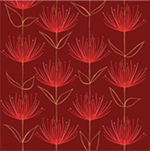 Flowers on fire