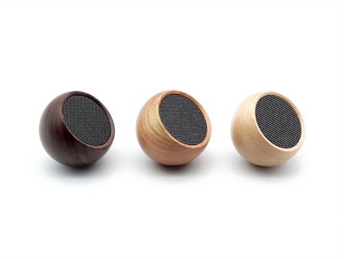 Gingko THE TUMBLER Selfie Speaker natural walnut wood-2