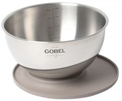 GOBEL Mengkom Ø24cm inox met deksel/steun