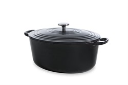 BK Bourgogne stoofpot ovaal Jet Black 32cm, 7,5 liter