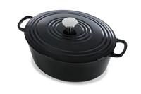 BK H6071932 Bourgogne  Stoofpot Ovaal 32 cm Jet Black