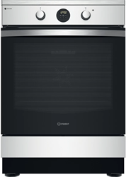 Indesit IS67IQ8CCX/FR - Inductiefornuis - 60 cm - 69L - heteluchtoven - 4 zones - katalytische zelfreinigende wanden - Click&Clean