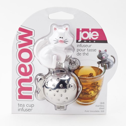 Joie Meow thee infuser uit rvs kat zwart of wit