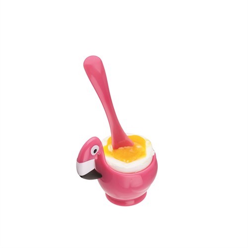 Joie Flamingo eierdopje met lepel