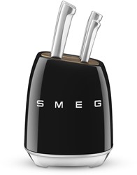 Smeg KBSF02BL Messenblok met 6 roestvrijstalen messen Zwart/Noir - Retour