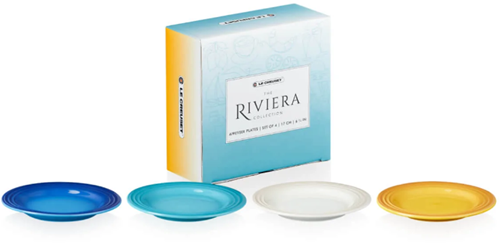 Le Creuset Set van 4 Dessertbordjes Riviera 17 cm