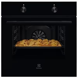 Electrolux KOHLH00BK 300 / Warmelucht oven / 60 cm / 65 L / Draaiknoppen / Zwart