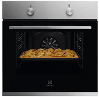Electrolux KOHLH00BX 300 / Warmelucht oven / 60 cm / 65 L / Draaiknoppen / Inox