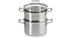 Set Kookpan met Stoommand in Classic 3-ply RVS - 20 cm 4l