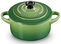 Le Creuset Aardewerken mini braadpan in Bamboo Green 10cm 0,25l-2