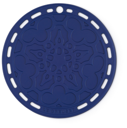 Le Creuset Onderzetter bloemmotief Azure 20cm Silicone