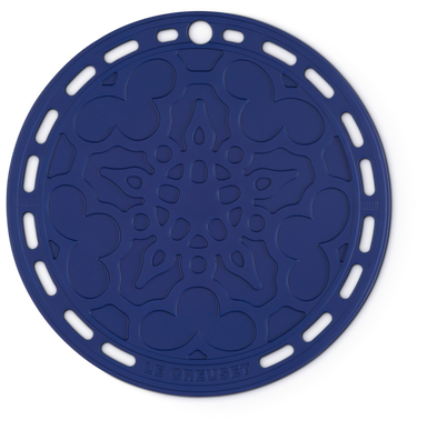 Le Creuset Onderzetter bloemmotief Azure 20cm Silicone