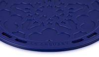 Le Creuset Onderzetter bloemmotief Azure 20cm Silicone-2