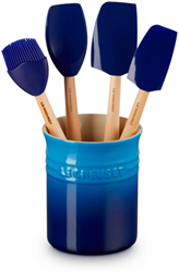 Le Creuset 1L Klassieke Spatelpot met 4 Spatels Azure Aardewerk