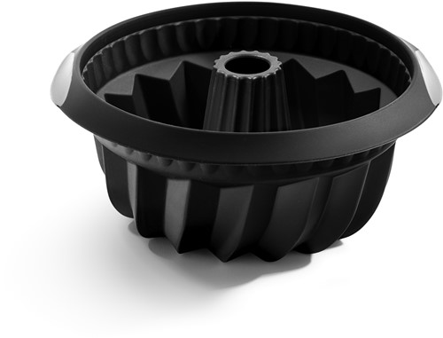 Lékué Tulbandvorm uit silicone zwart ø 22m H 10cm