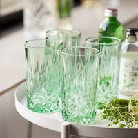 Lyngby Glas Longdrinkglazen Sorrento groen 38 cl (set van 4)-2