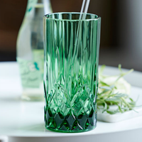 Lyngby Glas Longdrinkglazen Sorrento groen 38 cl (set van 4)-3