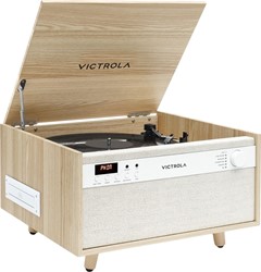 Victrola VTA-820SB Century, music center turntable, CD/cassette/BT, natural