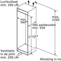 Siemens GI81NECE0 Inbouw Diepvriezer 177 cm-3