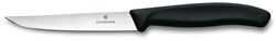 Victorinox Swiss Classic, steakmes, 11cm, recht, zwart