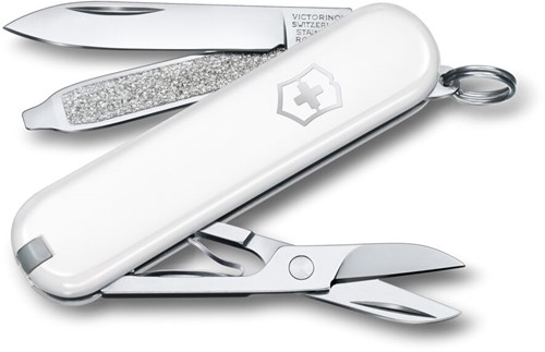 Victorinox Classic SD, 58 mm, wit zakmes