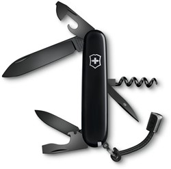 Victorinox Spartan Onyx zwart, 91 mm, zwart zakmes