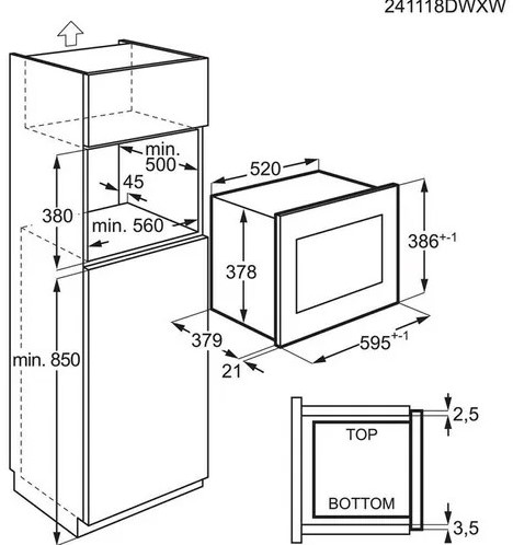 AEG 5000 Duo magnetron / 38 cm / Led - TouchControl / Assist' programma's / inox-2