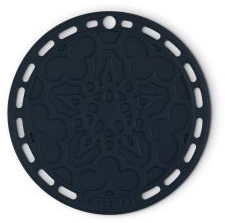 Le Creuset Onderzetter Bloemenmotief 20cm Nuit Silicone