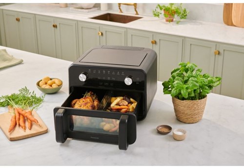 Panasonic NF-BC1000KXE Flex Airfryer - Mandverdeler, venster en Gentle Steam - 10 L-3