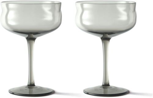 Paveau Swirl Coupe Glas Mist set van 2