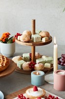 Point Virgule Étagère uit acaciahout ø 20/25cm-3