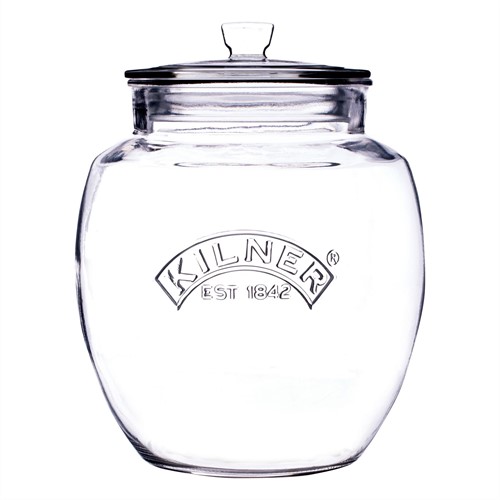 KILNER RAY-0025-743 Universal glazen voorraadbokaal met klemdeksel 4L