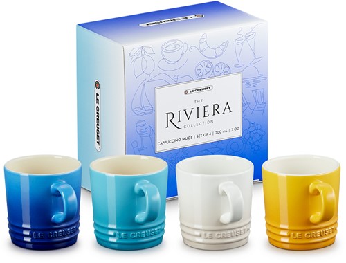 Le Creuset Set van 4 Koffiekopjes Riviera 200 ml