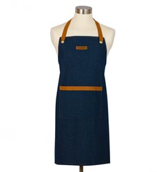 Le Creuset Schort van textiel in Denim