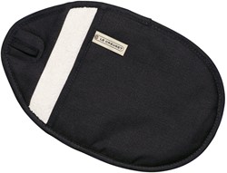 Le Creuset Pannenlap van textiel in Ebbenzwart