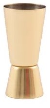 Point Virgule Cocktailmaatje uit rvs goud 30/50ml