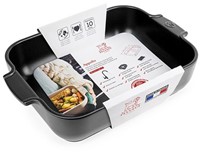 Peugeot Appolia Rechthoekige keramische ovenschaal, Satijnzwart, 32 cm-3
