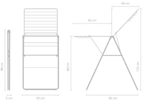Brabantia HangOn droogrek Matt Black-3