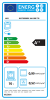 AEG BSE798380B 9000 SteamPro / 60 cm / EXCite TFT Touch / Sous-Vide / Steamify®-functie / Regenereren / Assist' programma's / ProBlack