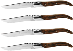 Legnoart steakmes 4pcs FASSONA Legno24 essenhout giftbook
