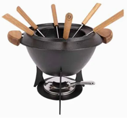 Cosy & Trendy Aspen Fondue D23Cm Gietijzer + 6 Vorken
