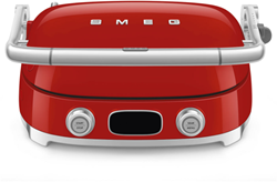 Smeg MGF01RDEU Multifunctionele grill en wafelijzer - rood
