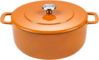Combekk Dutch Oven - Gietijzeren Braadpan - Ø 24 cm - Oranje
