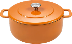 Combekk Dutch Oven - Gietijzeren Braadpan - Ø 24 cm - Oranje