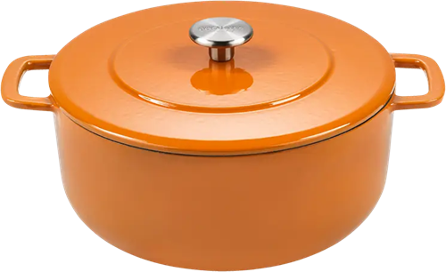 Combekk Dutch Oven - Gietijzeren Braadpan - Ø 24 cm - Oranje