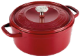 Staub Cocotte  | Rond 20 cm | Rode kers